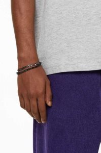 H&M 2-pack Armband Herren Grau Schwarz | 8324-FGBHW