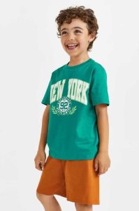 H&M 2-piece Printed Baumwoll Jersey Einteiler Kinder Grün | 9168-YONKS