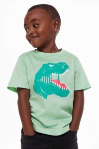 H&M 3-pack Baumwoll Hemd Kinder Hellgrün | 8605-MYVQE