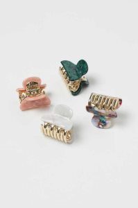 H&M 4-pack Hair Claws Ausrüstungen Damen Hellgrün | 3654-QLSIE
