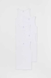 H&M 5-pack Regular Fit Tank Tops T-shirts Herren Hellblau Grau Grün | 1789-JQTFA