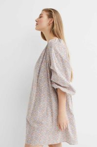 H&M Baumwoll A-line Kleider Damen Orange | 0138-EZBYH