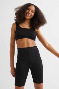 H&M Baumwoll Crop Oberteile Damen Weiß | 3560-ZGFTX