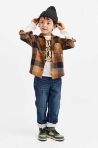 H&M Gefütterte Denim Jogginghose Kinder Schwarz | 4906-URPVC