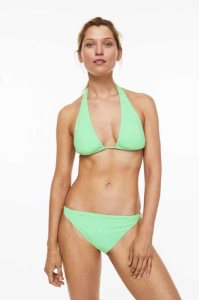 H&M Gepolstert Triangle Bikini Top Strandkleidung Damen Schwarz | 4819-QOZAI