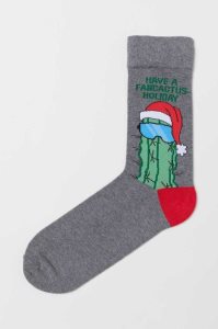 H&M Jacquard-knit Socken Herren Dunkelblau | 0328-EMXKP
