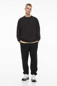 H&M Loose Fit Joggers Oberteile Herren Schwarz | 5769-RHVPC