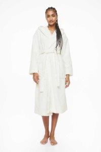 H&M Mit Kapuze Terry Bathrobe Nachtwäsche Damen Rosa | 4217-FLSAT