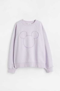 H&M Motif Sweatshirt Damen Weiß | 0935-FKERY