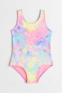 H&M Patterned Badeanzüge Kinder Hellblau | 3816-AGWHZ
