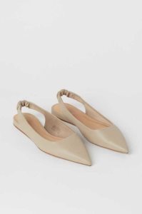 H&M Pointed Slingbacks Badelatschen Damen Schwarz | 9307-UJGSL