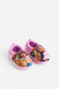 H&M Print-motif Velour Hausschuhe Kinder Helllila | 6245-NVRIC