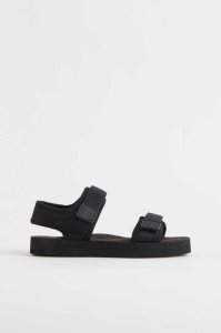 H&M Scuba-look Sandalen Kinder Schwarz | 2359-ERODK