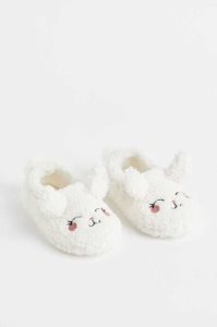 H&M Soft Teddy Bear Hausschuhe Kinder Dunkelrosa | 6320-TZBMQ