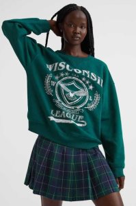 H&M Sweatshirt Damen Dunkelgrün | 6307-LKFJD